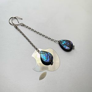 Gorgeous 3.25” Abalone Drop Earrings